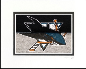San Jose Sharks Vintage T-Shirt Sports Art
